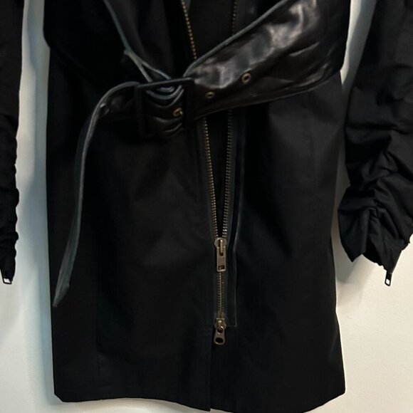 Mackage Trench Coat in Black Size PSmall - Picture 6 of 16